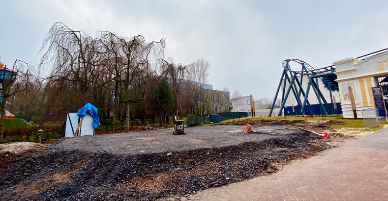 Movie Park Baustelle 2022 Fundament