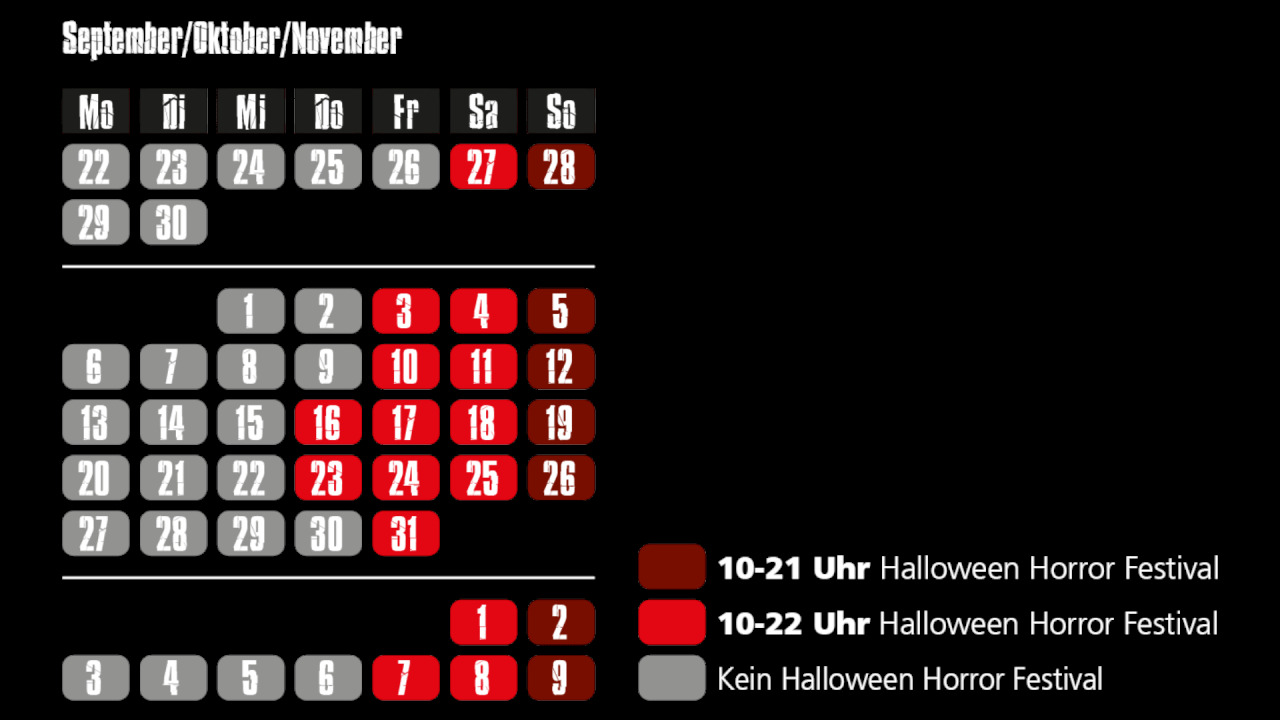 Kalender Halloween