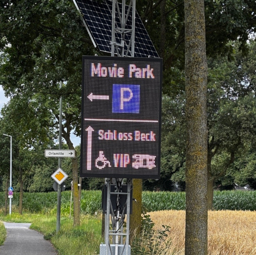 Foto Parkleitsystem LED-Tafel